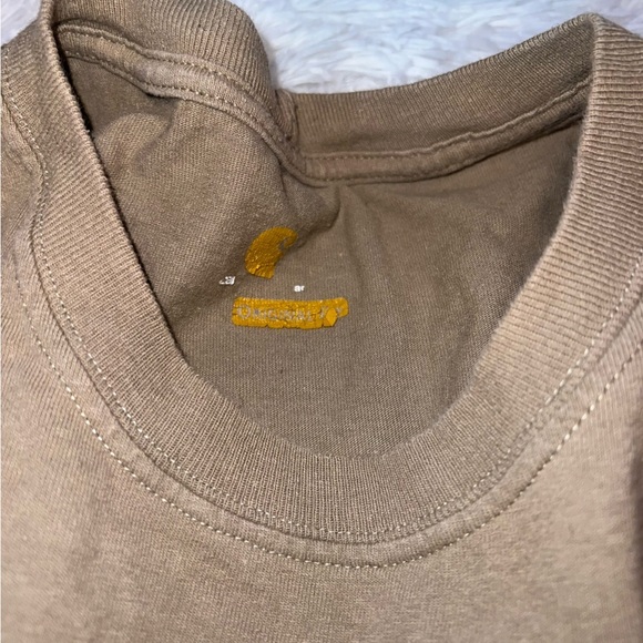 Carhartt Original Fit Shirt Size 2XL Tan Work Shirt - Picture 5 of 6
